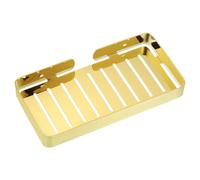 sourcing map Soap Dish Holder, 304 Stainless Steel Soap Bar, Wall Mounted Soap Tray with Installation Kits, Soap Saver for Shower Wall Kitchen Counter (Gold)
