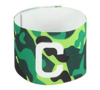 sourcing map Soccer Captain Armband, Nylon Captain Arm Bands for Soccer Elastic Captain C Arm Band Sports Captain Armbands for Football Team Training Youth & Adult Green, Pack of 1