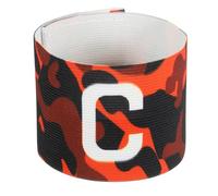 sourcing map Soccer Captain Armband, Nylon Captain Arm Bands for Soccer Elastic Captain C Arm Band Sports Captain Armbands for Football Team Training Youth & Adult Orange, Pack of 1