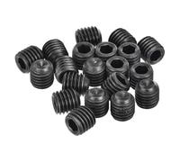sourcing map Socket Set Screws,20Pcs M12x12mm Metric -Carbon Steel Hex Socket Set Headless Cup Point Grub Screws, for Repairing Compact Instruments, Machinery and Equipment (Black)