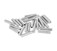 sourcing map Socket Set Screws,25Pcs M6x25mm Metric - 304 Stainless Steel Hex Socket Set Headless Cup Point Grub Screws, for Repairing Compact Instruments, Machinery and Equipment (Silver)