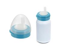 sourcing map Soda Can Lids, 1 Pcs Soda Can Cover with Straw Leak-proof Reusable Beer Caps Saver Fits Standard Drink for Beverage Soft Drink, Blue