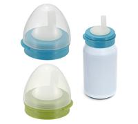 sourcing map Soda Can Lids, 2 Pcs Soda Can Cover with Straw Leak-proof Reusable Beer Caps Saver Fits Standard Drink for Beverage Soft Drink, Blue/Green