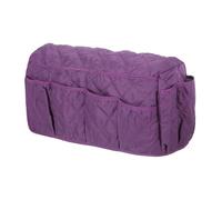 sourcing map Sofa Armrest Organizer Non-Slip Armchair Caddy Waterproof Couch Remote Holder Organizers with 14 Pockets for TV Remote Control Cell Phone Magazines Sofa Organization, Purple