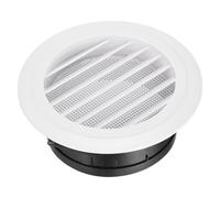 sourcing map Soffit Vent 150mm ABS Louvered Exhaust Vent Grille Cover Ceiling Diffuser with Built-in Screen Mesh for Home Bathroom Office Kitchen Ventilation System