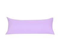 sourcing map Soft Brushed Microfiber Body Pillow Cover with Zipper Closure, Bolster Pillow Cases Long Pillow Cases for Body Pillow Violet 20"x55" (4ft 6in)
