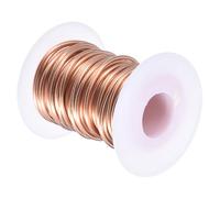 sourcing map Soft Copper Wire (12 Gauge, 32.8 FT), 99.9% Pure Bare Copper Wire 2mm Solid Craft Wire for DIY Crafting Gardening Decoration (10Meter)