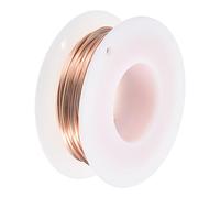 sourcing map Soft Copper Wire (18 Gauge, 32.8 FT), 99.9% Pure Bare Copper Wire 1mm Solid Craft Wire for DIY Crafting Gardening Decoration (10Meter)