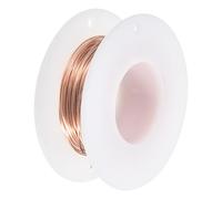 sourcing map Soft Copper Wire (22 Gauge, 32.8 FT), 99.9% Pure Bare Copper Wire 0.6mm Solid Craft Wire for DIY Crafting Gardening Decoration (10Meter)
