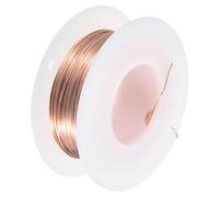 sourcing map Soft Copper Wire (24 Gauge, 32.8 FT), 99.9% Pure Bare Copper Wire 0.5mm Solid Craft Wire for DIY Crafting Gardening Decoration (10Meter)