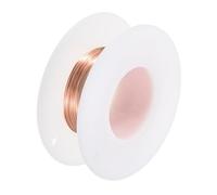 sourcing map Soft Copper Wire (28 Gauge, 32.8 FT), 99.9% Pure Bare Copper Wire 0.3mm Solid Craft Wire for DIY Crafting Gardening Decoration (10Meter)