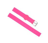 sourcing map Soft Rubber Watch Band 12mm Width Replacement Silicone Watch Strap Hot Pink