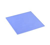 sourcing map Soft Silicone Thermal Conductive Pads w Sticker100mmx100mmx1mm Heatsink for CPU Cool Blue