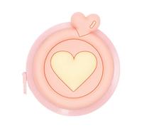 sourcing map Soft Tape Measure 60-Inch 1.5 Meter Retractable Mini Cartoon Measuring Tape Cute Tape Ruler for Sewing Craft Cloth Body Measurements, Orange Heart