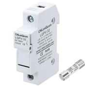 Sourcing Map Solar Fuse Holder, 10 x 38mm, 10A, DC 1000V, Grey, Metal, Plastic, Holder, FUSE HOLDER