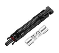 sourcing map Solar Fuse Holder 15A 1000V Waterproof PV In-Line Fuse Holders with Fuse Solar Inline Fuse Holder Photovoltaic Connectors for Solar Panel System