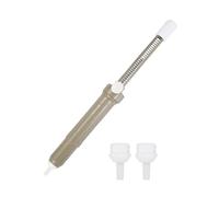 sourcing map Solder Sucker, 53.3 kPa Desoldering Pump with Single Seal Rings,White Nozzle 330mm Plastic Solder Sucker Tool for Electronics Repair Soldering Desoldering, Gray
