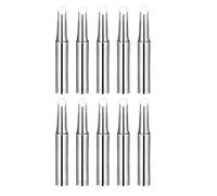 sourcing map Soldering Iron Tips 4mm x 6.5mm Bevel Edge Replacement for Solder Station Tip 900M-T-4C Silver 10pcs