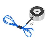 sourcing map Solenoid Electromagnet DC 12V 1.8W 11LB/5Kg Round Electric Magnet Electric Lifting Magnet 25x11mm for Automation Equipment