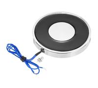 sourcing map Solenoid Electromagnet DC 12V 9.5W 55LB/25Kg Round Electric Magnet Electric Lifting Magnet 80x10mm for Automation Equipment