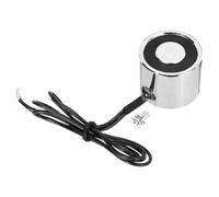 sourcing map Solenoid Electromagnet DC 24V 2W 17.6LB/8Kg Round Electric Magnet Electric Lifting Magnet 25x20mm for Automation Equipment