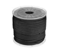 sourcing map Solid Braid Nylon Rope 1/8 Inch 500 ft Multipurpose Polypropylene Utility Rope Cord Line for Camping Flag Pole Knot, Black