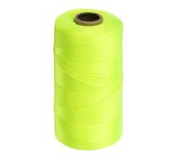 sourcing map Solid Braid Nylon Rope 3/50 Inch 1100 ft Multipurpose Polypropylene Utility Rope Cord Line for Camping Flag Pole Knot, Yellow