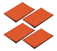 sourcing map Solid Orange Flag Patch Flags Embroidered Patches Blank DIY Flags Patch 8x5cm/3.15x1.97 Inch for Vest Clothes Backpacks Hats,DIY Crafts Caps,Pack of 4