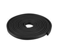 sourcing map Solid Rectangle Rubber Seal Strip 10mm Wide 5mm Thick, 3 Meters Long Black