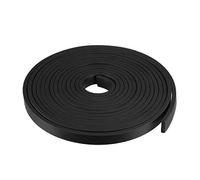 sourcing map Solid Rectangle Rubber Seal Strip 15mm Wide 5mm Thick, 5 Meters Long Black