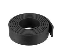sourcing map Solid Rectangle Rubber Seal Strip 20mm W 3mm T 1 Meter L Black