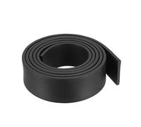 sourcing map Solid Rectangle Rubber Seal Strip 25mm W 3mm T 1 Meter L Black