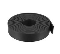 sourcing map Solid Rectangle Rubber Seal Strip 25mm W 3mm T 3 Meter L Black