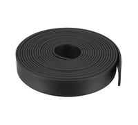sourcing map Solid Rectangle Rubber Seal Strip 25mm W 3mm T 5 Meter L Black
