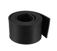 sourcing map Solid Rectangle Rubber Seal Strip 50mm W 3mm T 1 Meter L Black