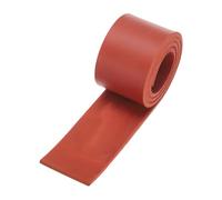 sourcing map Solid Rubber Sheet 3/16" Thick x 2" Wide x 30" Long, Anti-Slip Neoprene Rubber Roofing Material for Gaskets DIY Material, Pads, Seal, Bumpers Red