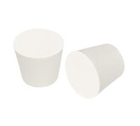 sourcing map Solid Rubber Stoppers, 6 Pcs Solid Rubber Bungs, Tapered Laboratory Pipe Tube Tank Bottle Holes Push-in Sealing Bungs Plugs Stoppers, 25mm to 33mm