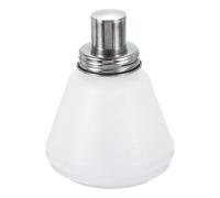 sourcing map Solvent Alcohol Dispensers 180ml(6.1oz) Conical Push Down Liquid Dispenser Pump Bottle with Stainless Steel Lid and Copper Core for Alcohol Solution, White
