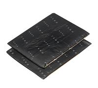 sourcing map Sound Deadening Mat 160 x 120 x 4mm Damping Block Butyl Rubber for Air Conditioner Refrigerator, Black Pack of 4