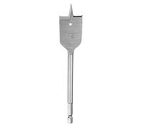 sourcing map Spade Drill Bit 1-1/8" Paddle Flat Bits Wood Hole Cutter with Quick Change 1/4 Inch Hex Shank for Woodworking Fiberglass, Silver Tone
