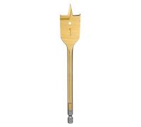 sourcing map Spade Drill Bit 1" Paddle Flat Bits Wood Hole Cutter with Quick Change 1/4 Inch Hex Shank for Woodworking Fiberglass, Gold Tone