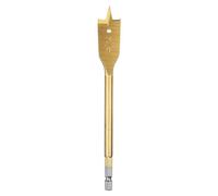 sourcing map Spade Drill Bit 3/4" Paddle Flat Bits Wood Hole Cutter with Quick Change 1/4 Inch Hex Shank for Woodworking Fiberglass, Gold Tone