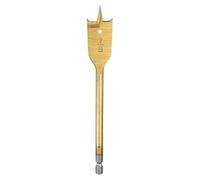 sourcing map Spade Drill Bit 7/8" Paddle Flat Bits Wood Hole Cutter with Quick Change 1/4 Inch Hex Shank for Woodworking Fiberglass, Gold Tone