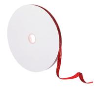 Sourcing Map Sparkle Ribbon, 25 Yards x 3/8" Red Polyester Metallic Sparkling Velvet for Christmas Party Wedding Decor DIY Crafts Gift Wrapping