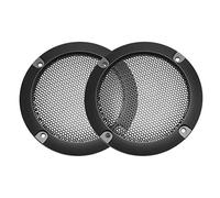 sourcing map Speaker Grill Cover 3 Inch 95mm Mesh Decorative Circle Subwoofer Guard Protector Black 2pcs