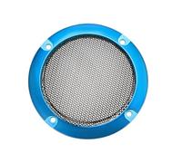 sourcing map Speaker Grill Cover 3 Inch 95mm Mesh Decorative Circle Subwoofer Guard Protector Black and Light Blue