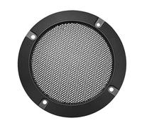 sourcing map Speaker Grill Cover 4 Inch Mesh Decorative Circle Subwoofer Guard Protector Black