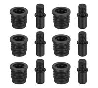 sourcing map Speaker Grill Guides Plastic Black Ball Socket Type 5.8mm x 12mm 6 Pairs