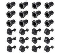 sourcing map Speaker Small Peg Kit Guides 25.5mm Black Dia 6mm 12 Pairs