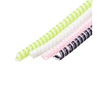 sourcing map Spiral Cable Protector for USB Cord Sleeve 4.6 Feet Each, Pink,White,Green,Black